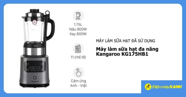 Top 1 so sánh giá Máy làm sữa hạt đa năng Kangaroo KG175HB1 - Tìm sản phẩm giá rẻ nhất - Ảnh 11