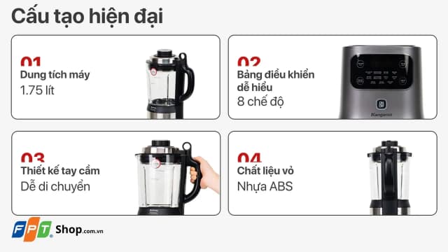 Top 1 so sánh giá Máy làm sữa hạt đa năng Kangaroo KG175HB1 - Tìm sản phẩm giá rẻ nhất - Ảnh 18