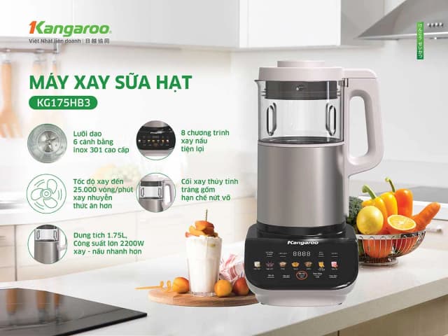 Top 1 so sánh giá Máy làm sữa hạt đa năng Kangaroo KG175HB1 - Tìm sản phẩm giá rẻ nhất - Ảnh 27
