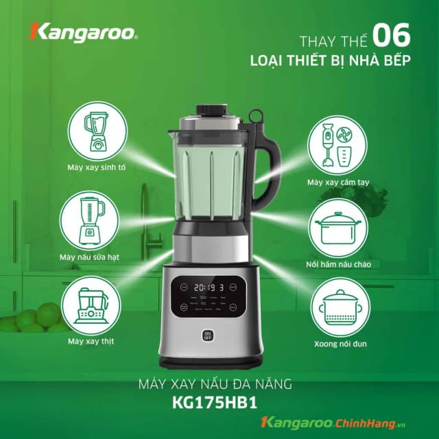 Top 1 so sánh giá Máy làm sữa hạt đa năng Kangaroo KG175HB1 - Tìm sản phẩm giá rẻ nhất - Ảnh 4
