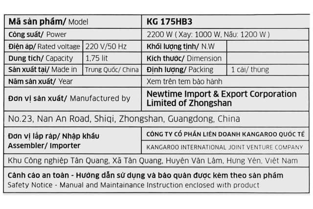 Top 1 so sánh giá Máy làm sữa hạt đa năng Kangaroo KG175HB1 - Tìm sản phẩm giá rẻ nhất - Ảnh 82