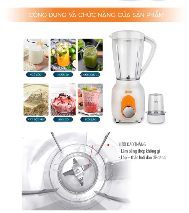 So sánh giá Máy xay sinh tố đa năng Comet CM9955 rẻ nhất? - Ảnh 17