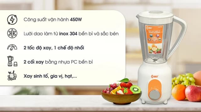 So sánh giá Máy xay sinh tố đa năng Comet CM9955 rẻ nhất? - Ảnh 6
