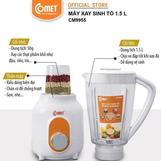 So sánh giá Máy xay sinh tố đa năng Comet CM9955 rẻ nhất? - Ảnh 7