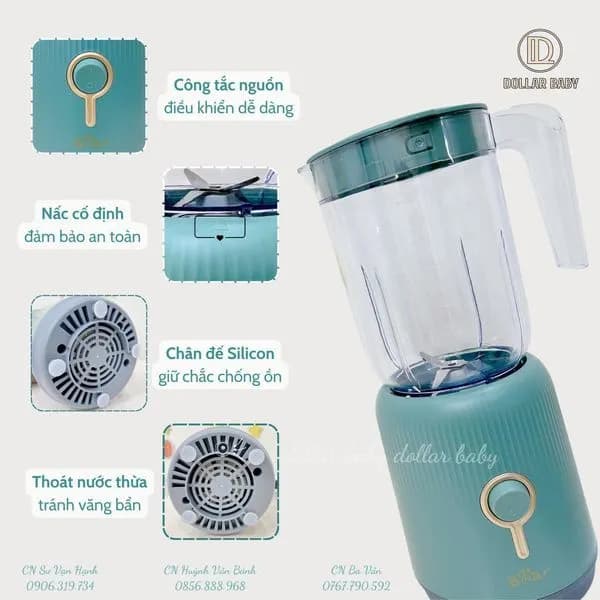 So sánh giá Máy xay sinh tố đa năng Bear BLD-155AE - 3 cối rẻ nhất? - Ảnh 5