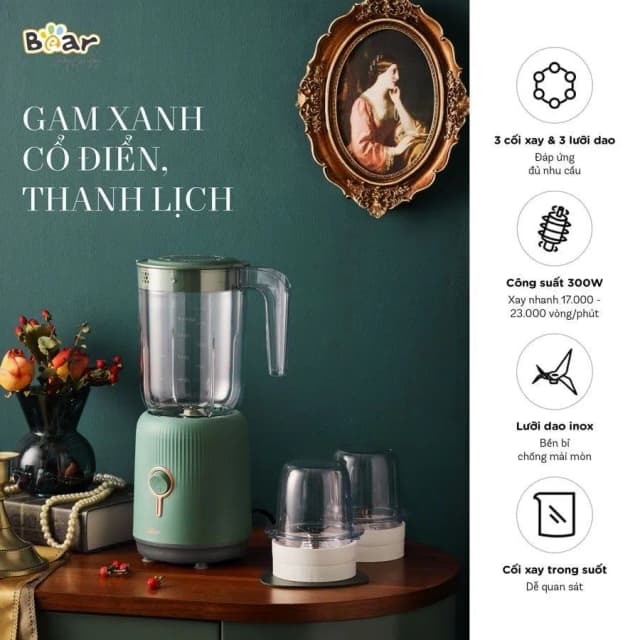 So sánh giá Máy xay sinh tố đa năng Bear BLD-155AE - 3 cối rẻ nhất? - Ảnh 10