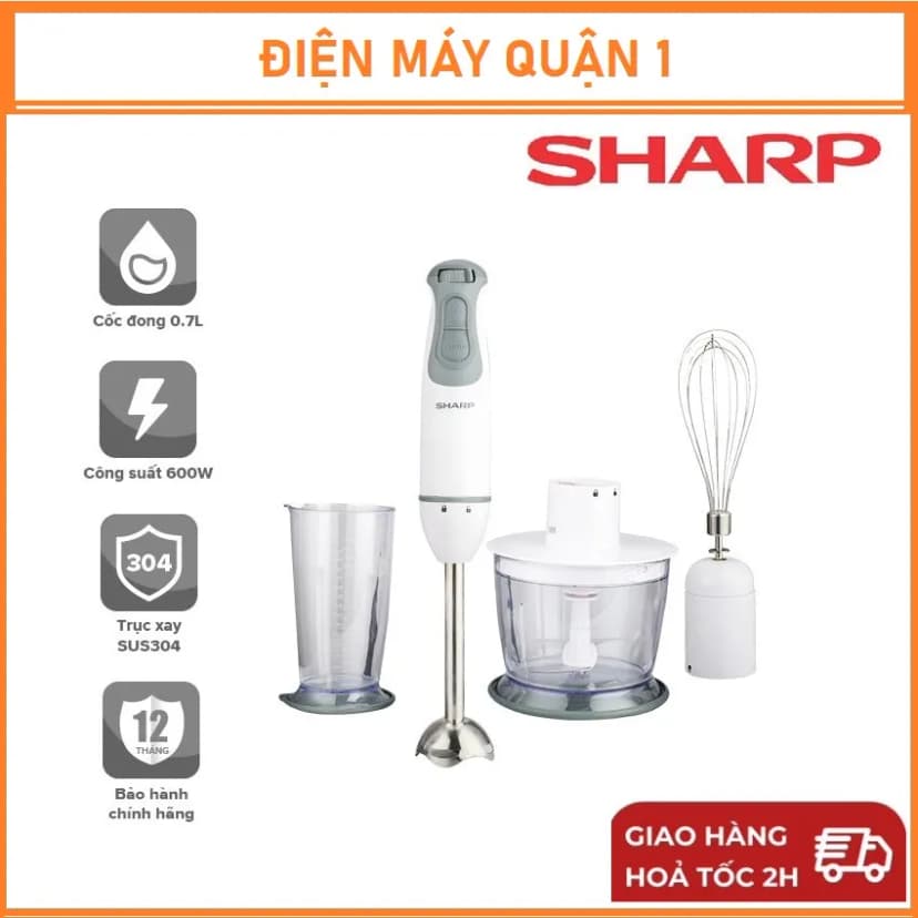 Máy xay sinh tố đa năng Sharp EM-SG1001-WH - Giá rẻ nhất hôm nay - Ảnh 8