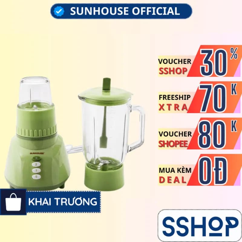 Máy xay sinh tố đa năng Sunhouse SHD5318 - 2 cối - Giá rẻ nhất hôm nay - Ảnh 20