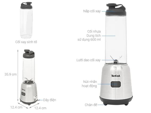 So sánh giá Máy xay sinh tố đa năng Tefal BL15FD30 rẻ nhất? - Ảnh 10