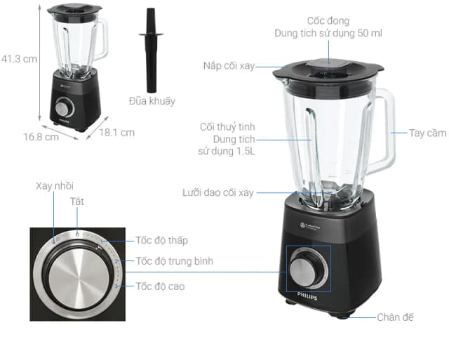 So sánh giá Máy xay sinh tố Philips HR3030/00 rẻ nhất? - Ảnh 5