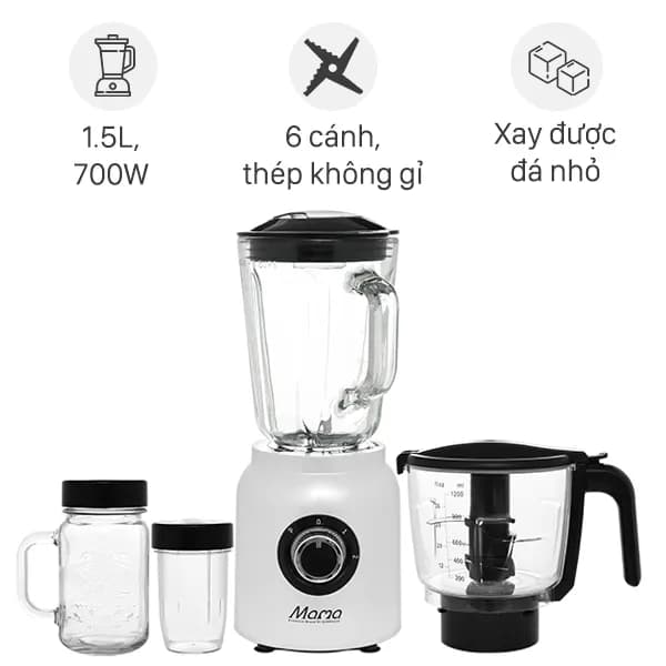 So sánh giá Máy xay sinh tố đa năng Sunhouse Mama SHD5353W rẻ nhất? - Ảnh 2