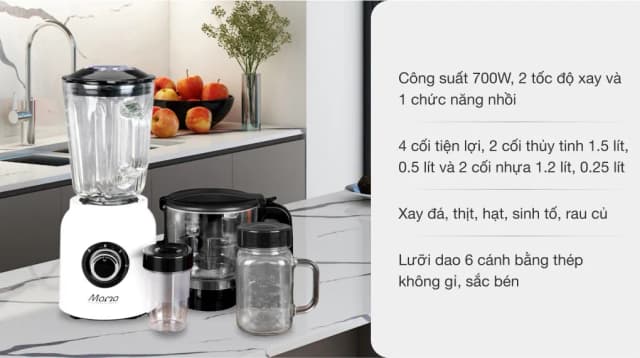So sánh giá Máy xay sinh tố đa năng Sunhouse Mama SHD5353W rẻ nhất? - Ảnh 19
