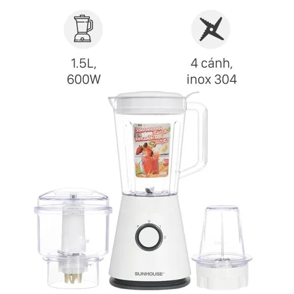 Máy xay sinh tố đa năng Sunhouse SHD5316 - Ảnh 8