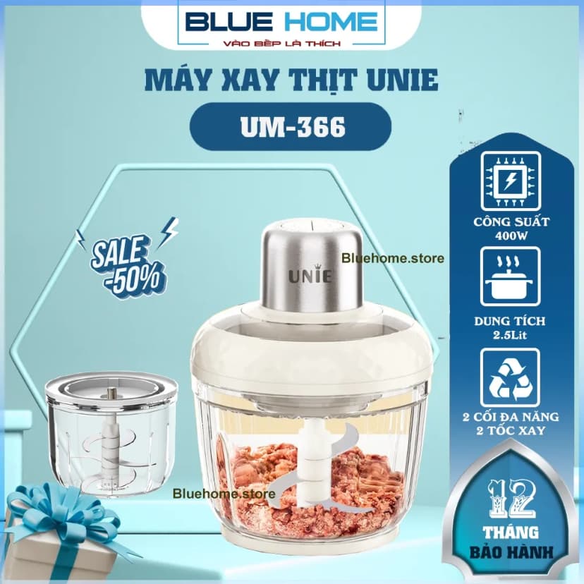 Máy xay thịt đa năng Unie UM366 400W 2.5 lít - Giá rẻ nhất hôm nay - Ảnh 8