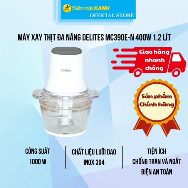 So sánh giá Máy xay thịt đa năng Delites MC390E-N 400W 1.2 lít rẻ nhất? - Ảnh 7