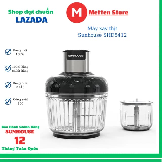 So sánh giá Máy xay thịt đa năng Sunhouse SHD5412 300W 2 lít/0.3 lít rẻ nhất? - Ảnh 17