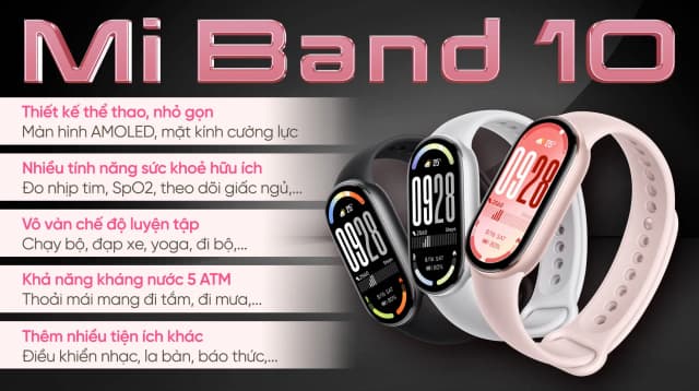 So sánh giá Vòng đeo tay thông minh Mi Band 10 viền nhôm rẻ nhất? - Ảnh 7