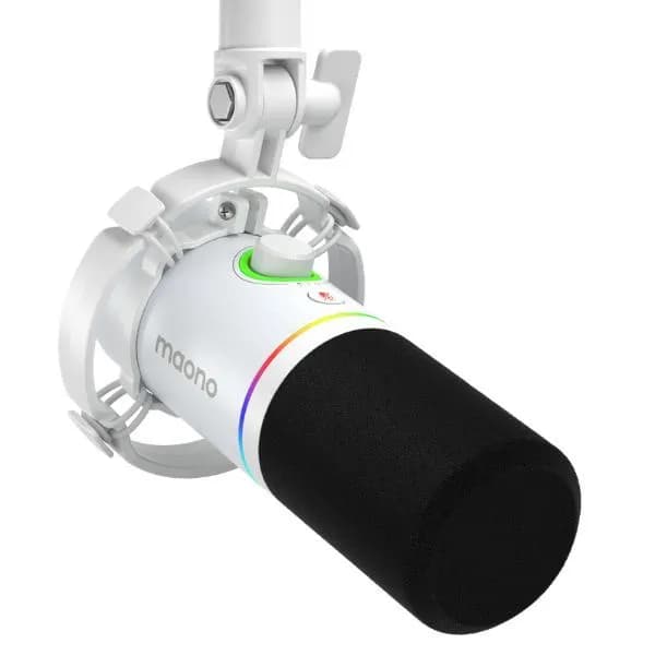 Micro có dây Maono RGB PD200X White (1 bộ thu) - Giá rẻ nhất hôm nay - Ảnh 1