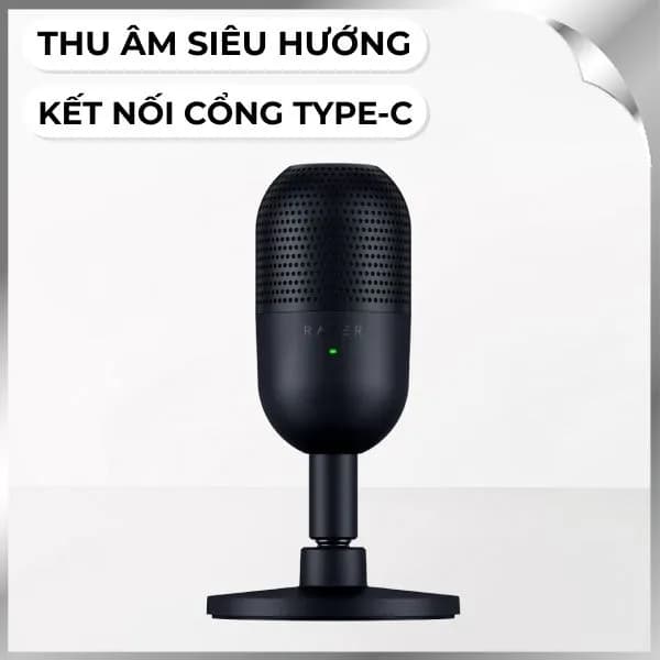 Micro thu âm RAZER Seiren V3 Mini - Đen - Giá rẻ nhất hôm nay - Ảnh 1