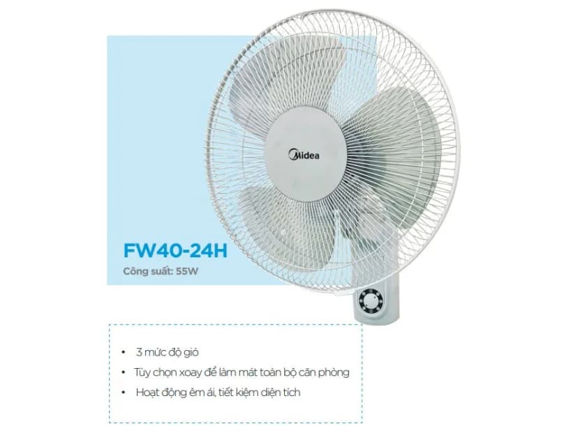 So sánh giá Quạt treo tường Midea 3 cánh FW40-6H 55W - Tìm sản phẩm giá rẻ nhất - Ảnh 15
