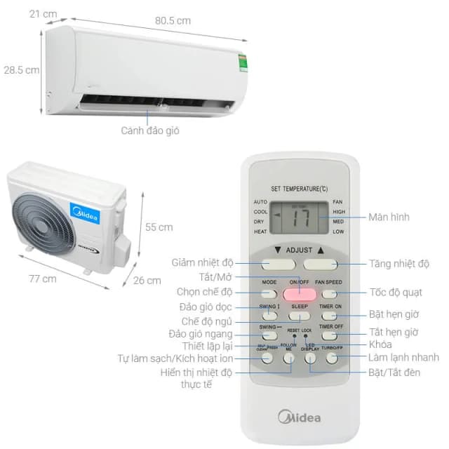 So sánh giá Máy lạnh Midea Inverter 1 HP MAFA-09CDN8 rẻ nhất? - Ảnh 8