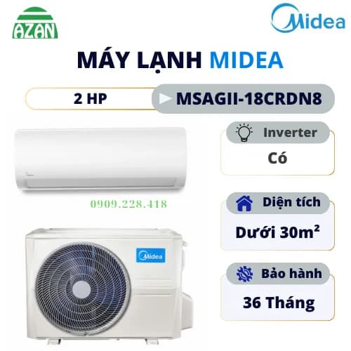 So sánh giá Máy lạnh Midea Inverter 1 HP MSAGA-10CRDN8 rẻ nhất? - Ảnh 5