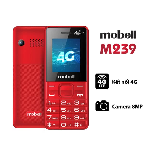 Điện thoại Mobell M239 4G - 12