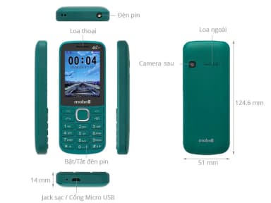 Điện thoại Mobell M331 4G - 2