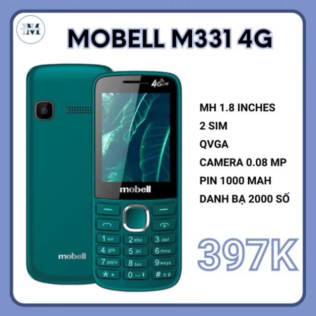 Điện thoại Mobell M331 4G - 14