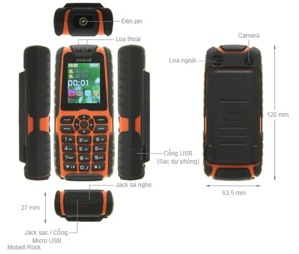 Điện thoại Mobell Rock 7 - 19