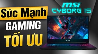 Laptop MSI Gaming Cyborg 15 A13VEK - 1423VN (i7 13620H, 16GB, 512GB, RTX 4050 6GB, Full HD 144Hz, Win11) - 2