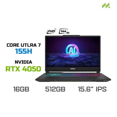 Laptop MSI Gaming Cyborg 15 AI A1VEK - 053VN (Ultra 7 155H, 16GB, 512GB, RTX 4050 6GB, Full HD 144Hz, Win11) - 6