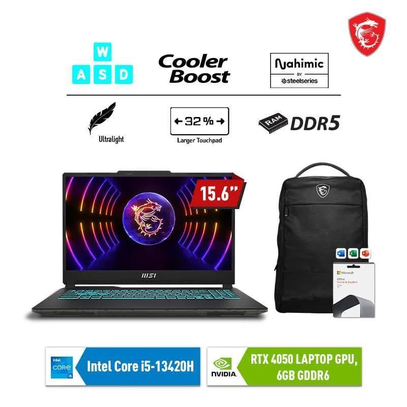 Laptop MSI Gaming Cyborg 15 Black Edition A13VE - A13VE-2410VN (i5 13420H, 16GB, 512GB, RTX 4050 6GB, Full HD 144Hz, Win11) - Giá rẻ nhất hôm nay - Ảnh 7