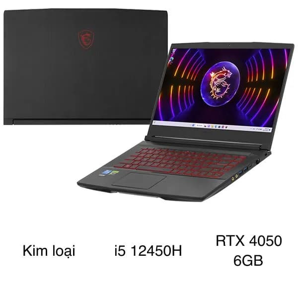 Laptop MSI Gaming GF63 Thin 12VE - 460VN (i5 12450H, 8GB, 512GB, RTX 4050 6GB, Full HD 144Hz, Win11) - 2