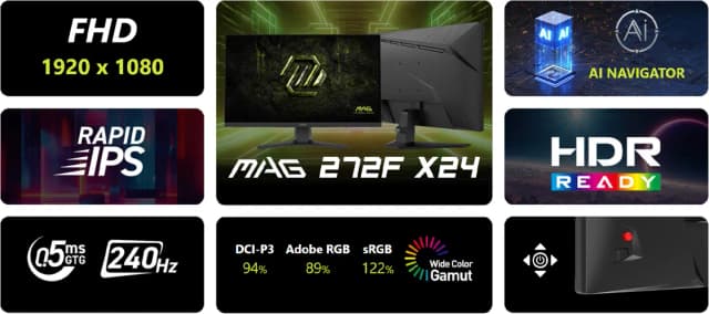 So sánh giá Màn hình Gaming MSI MAG 272F-X24 (27 inch, Full HD, IPS, 240Hz, 0.5ms) rẻ nhất? - Ảnh 12