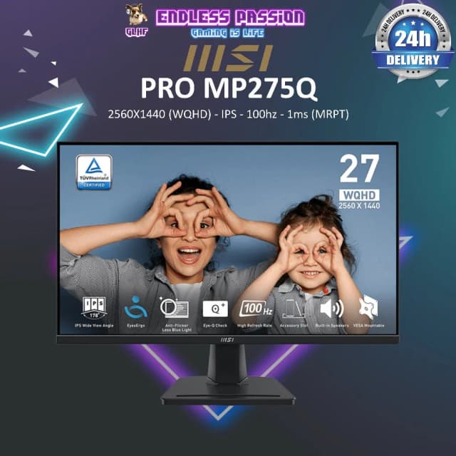 Top 1 so sánh giá Màn hình Gaming MSI PRO MP275Q-E14 (27 inch, WQHD, IPS, 144Hz, 4ms) - Tìm sản phẩm giá rẻ nhất - Ảnh 8