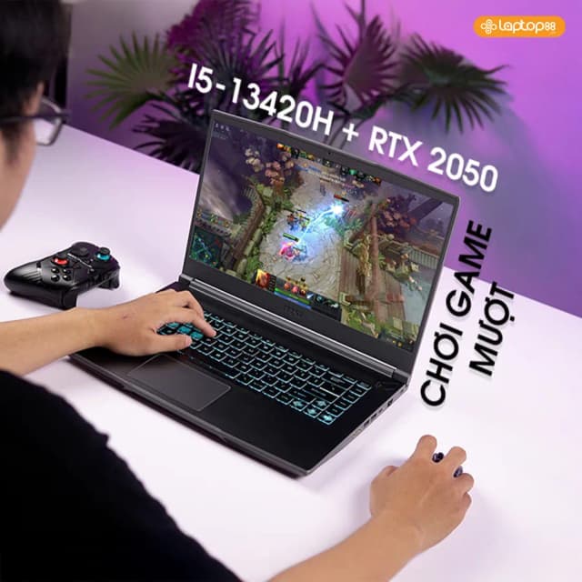 Laptop MSI Gaming Thin 15 B13UC - 3247VN_16GB (i5 13420H, 16GB, 512GB, RTX 3050 4GB, Full HD 144Hz, Win11) - 16