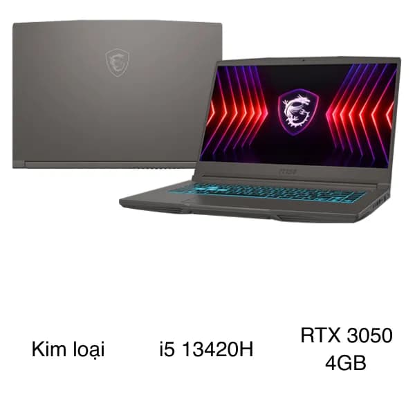 Laptop MSI Gaming Thin 15 B13UC - 3247VN_16GB (i5 13420H, 16GB, 512GB, RTX 3050 4GB, Full HD 144Hz, Win11) - 3