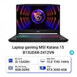 Laptop MSI Gaming Katana 15 B13UDXK - 2410VN (i5 13420H, 16GB, 512GB, RTX 3050 6GB, Full HD 144Hz, Win11) - 7