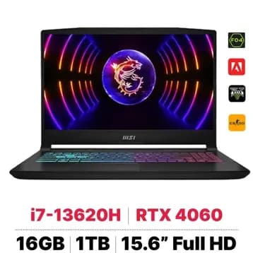 Laptop MSI Gaming Katana 15 B13VEK - 2256VN (i7 13620H, 16GB, 512GB, RTX4050 6GB, Full HD 144Hz, Win11) - 7
