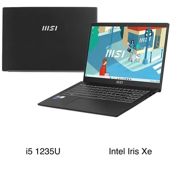 Laptop MSI Modern 15 B12MO - 628VN (i5 1235U, 16GB, 512GB, Full HD, Win11) - 1