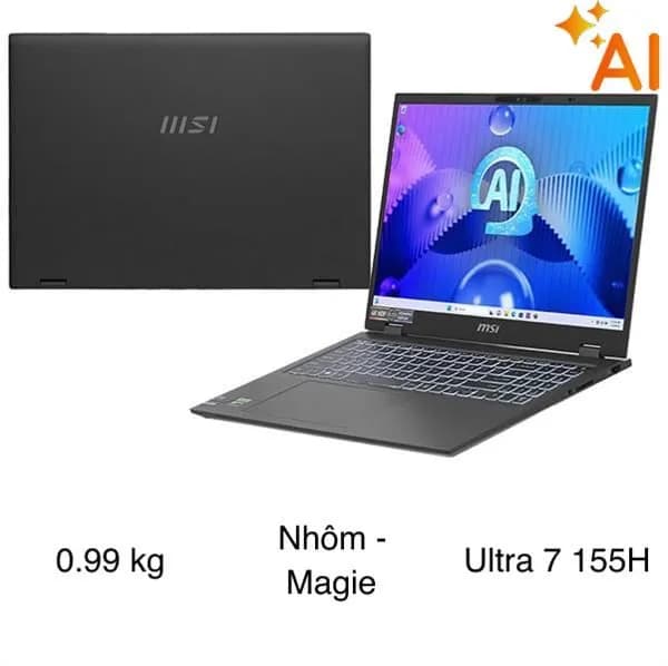 Laptop MSI Prestige 13 AI Evo A1MG - 062VN (Ultra 7 155H, 32GB, 1TB, 2.8K OLED, Win11) - 2