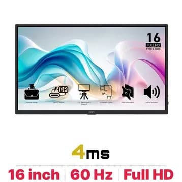 So sánh giá Màn hình di động MSI PRO MP165 E6 15.6 inch Full HD/IPS/60Hz/4ms rẻ nhất? - Ảnh 6