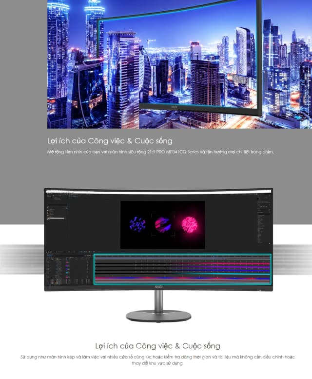 Top 1 so sánh giá Màn hình MSI PRO MP341CQ-E12 (34 inch, UWQHD, VA, 120Hz, 1ms) - Tìm sản phẩm giá rẻ nhất - Ảnh 11