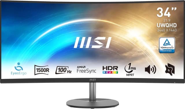 Top 1 so sánh giá Màn hình MSI PRO MP341CQ-E12 (34 inch, UWQHD, VA, 120Hz, 1ms) - Tìm sản phẩm giá rẻ nhất - Ảnh 3