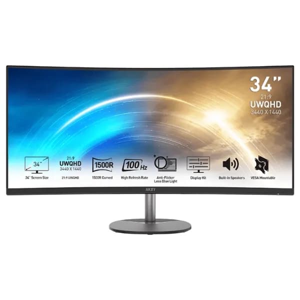 So sánh giá Màn hình MSI PRO MP341CQ 34 inch 3K/VA/100Hz/4ms rẻ nhất? - Ảnh 2