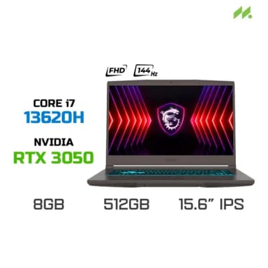 Laptop MSI Gaming Thin 15 B13UC - 1411VN (i7 13620H, 32GB, 512GB, RTX 3050 4GB, Full HD 144Hz, Win11) - 15