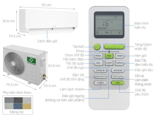 So sánh giá Máy lạnh Nagakawa Inverter 2 HP NIS-C18R2T28 rẻ nhất? - Ảnh 2