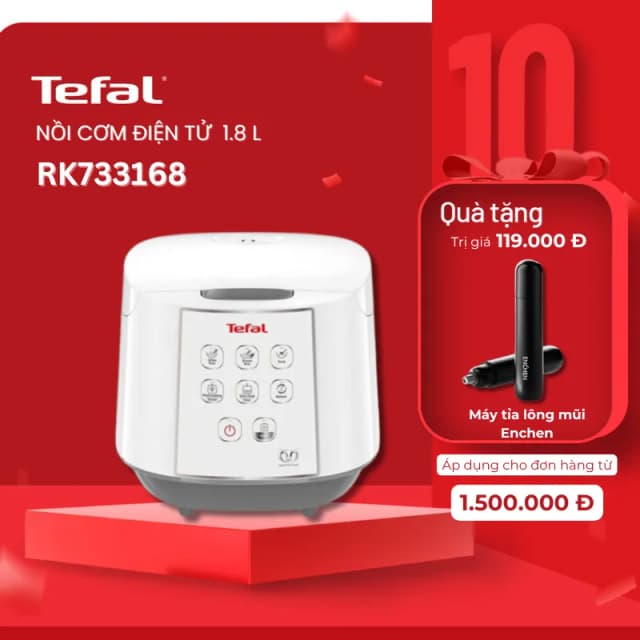 Top 1 so sánh giá Nồi cơm điện tử Tefal 1.8 lít RK733168 - Tìm sản phẩm giá rẻ nhất - Ảnh 82