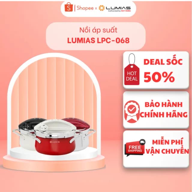 Top 1 so sánh giá Nồi áp suất cơ Lumias LPC-068 3 lít - Be - Tìm sản phẩm giá rẻ nhất - Ảnh 2